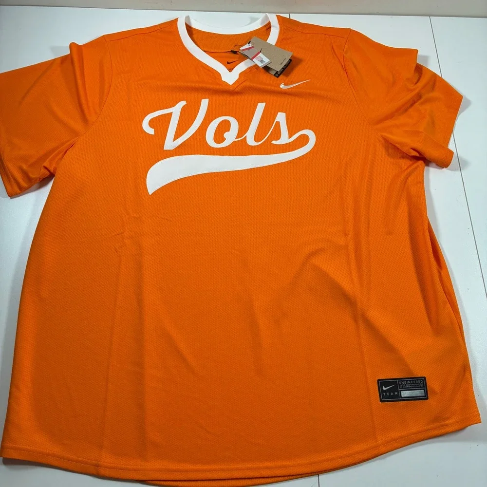 NEW Nike Tennessee Volunteers Baseball Jersey 3XL Orange Vols UNBB-0DV7
